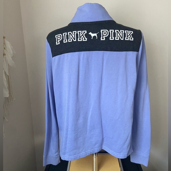 PINK Victoria’s Secret 1/4 Zip Pullover Size Small - Picture 2 of 4